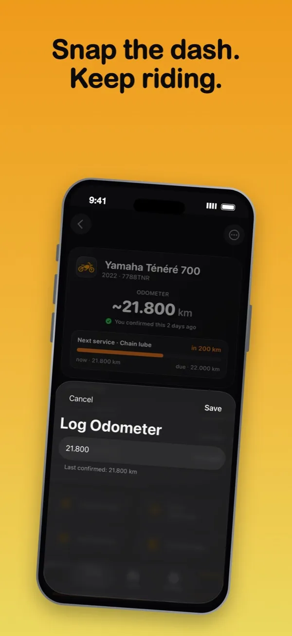 Logging the odometer from a photo of the dash